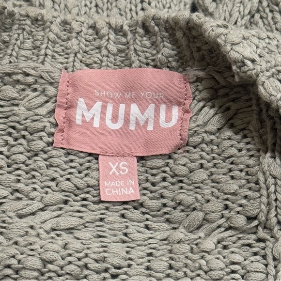 Show Me Your MuMu Sage Cable Knit Conrad Cardigan Women’s Size XS - Picture 6 of 9
